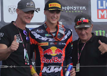 Die Everts-Dynastie feiert im Talkessel den ersten Grand-Prix-Sieg von Liam Everts