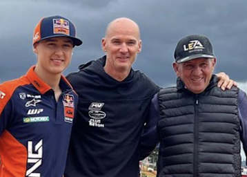 Die drei Generationen der Everts-Dynastie: Liam, Stefan und Harry
