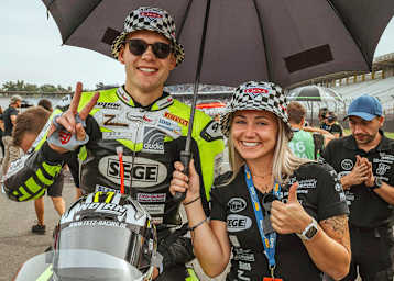 Marco Fetz gut gelaunt in Hockenheim