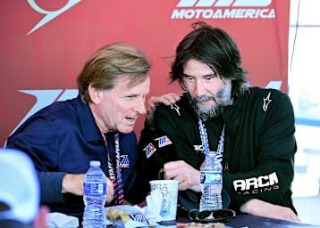 Wayne Rainey mit Keanu Reeves