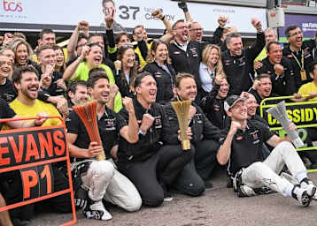 Das Jaguar-Team war nach dem Rennen in Monaco in Feierlaune