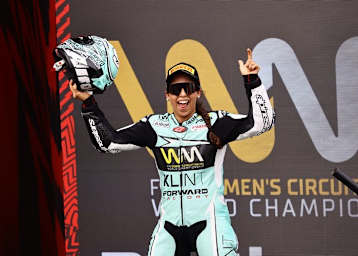 Maria Herrera gewann das erste Rennen