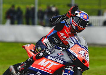 Ivan Ortola startet auf Phillip Island ins Moto3-Rennen von der Pole-Position