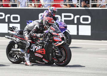 Startbereit für den Catalunya-GP: Aprilia-Testpilot Lorenzo Savadori