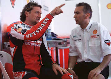 Carl Fogarty und Davide Tardozzi