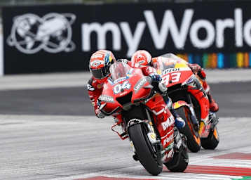 Ducati-Werksfahrer Andrea Dovizioso auf dem Weg zum Sieg beim Österreich-GP 2019