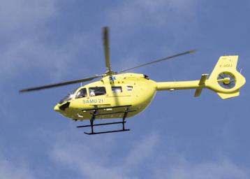 Der Hubschrauber wurde für Jörg Tebbe sicherheitshalber angefordert