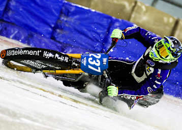 Der Schwede Jimmy Hörnell fährt in Inzell beim GP