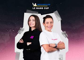 Gemeinsam mit Marta Garcia (links) startet Vanina Ickx im Michelin Le Mans Cup