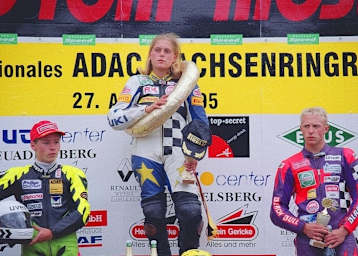 Siegerin Kaja Poensgen vor Steve Jenkner (li.) und Reinhard Stolz