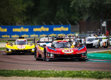 Der siegreiche Werks-Ferrari 499P in Imola