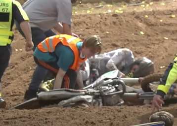 Jan Krug stürzte nach dem Start zum dritten Lauf in Bitsch