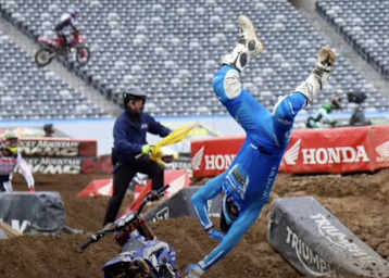 Jerry Robin stürzte im Qualifikationstraining von East Rutherford