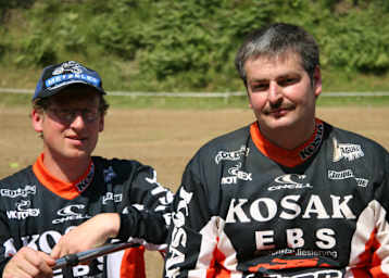 In der DM-Spitze etabliert: Jürgen Blank (re.) mit Rainer Semet 2006 in Bielstein