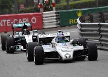 2018 rückte Keke Rosberg zusammen mit Sohn Nico zu Demo-Runden in Monaco aus