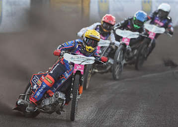 Andzejs Lebedevs fuhr bisd auf einen Lauf immer vorneweg