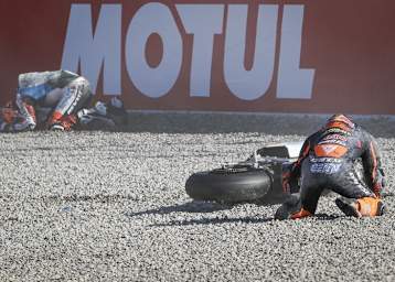 In der Moto2-WM 2024 gab es an den 20 Rennwochenenden 268 Stürze