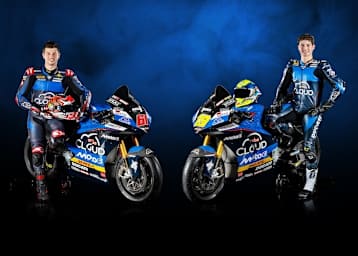 Alessandro Zaccone und Luca Bernardi mit ihren Ducati V21L