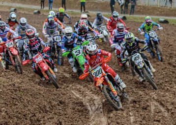 Noah Ludwig lag am Ende der Startgeraden vorne