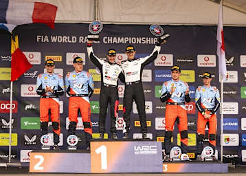 Seastien Ogier, Ott Tänak,  Thierry Neuville