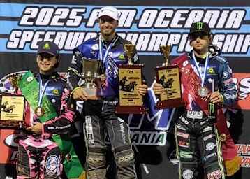 Die Top-3 in Gillman (v.l.): James Pearson, Rohan Tungate und Jaimon Lidsey