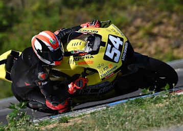 Mattia Pasini hatte beim Moto2-Test in Brünn in dieser Woche einen heftigen Crash