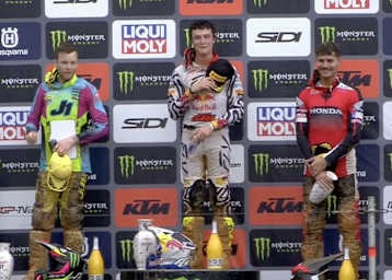 Das MXGP Podium von Agueda