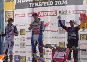 Jeffrey Herlings gewann in Tensfeld vor Brent van Doninck und Max Nagl