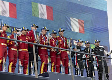 Das Poduim der FIA WEC in Spa