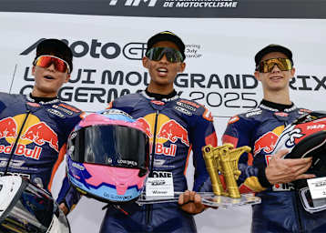 Das Podium in Lauf 2