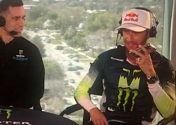 Ken Roczen tauchte in Salt Lake City mit einem Kawasaki-Shirt auf