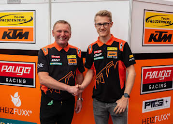 Teamchef Carsten Freudenberg (li.) mit Jakob Rosenthaler