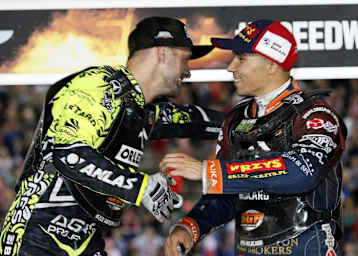 Zwei Größen des Speedway-Sports: Artem Laguta (li.) und Emil Sayfutdinov