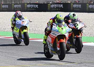 Zieleinlauf im ersten Rennen: Granado vor Baldassarri und Ferrari