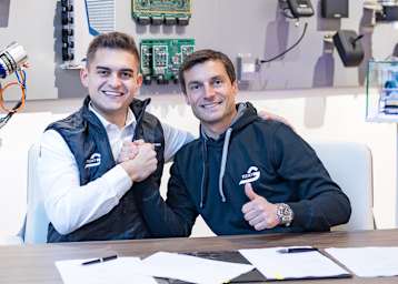 Kevin Arnold und Bruno Spengler (v.l.n.r.)