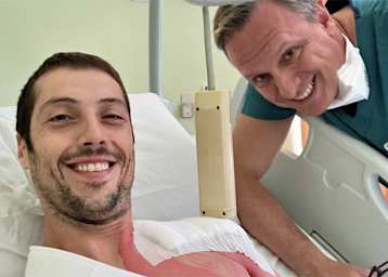 Lorenzo Zanetti (li.) kam unters Messer