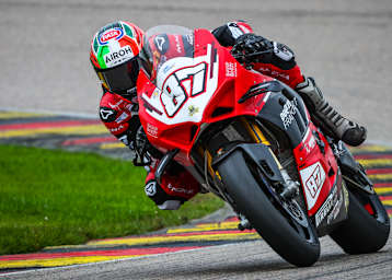 Lorenzo Zanetti hatte seinen bisher größen IDM-Erfolg am Sachsenring