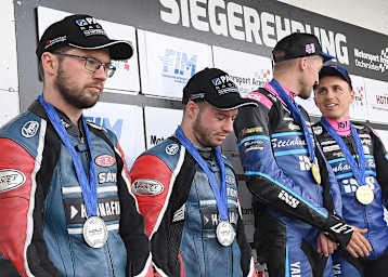 Sam und Tom Christie, Harry Payne, Kevin Rousseau (vlnr.)