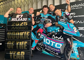 Dani Holgado: Auch der beste Moto2-Rookie steuerte eine Kalex