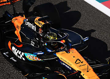 Startnummer 4 wird von Lando Norris auf Eis gelegt