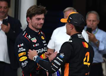 Max Verstappen und Lando Norris