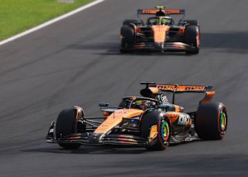 Oscar Piastri vor Lando Norris in Monza