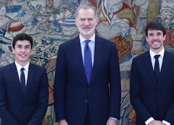 Marc und Alex Marquez mit König Felipe VI.
