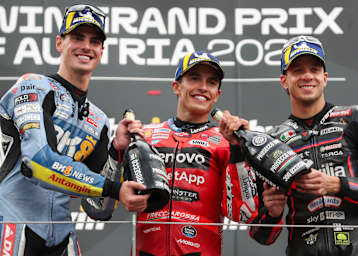Fermin Aldeguer, Marc Marquez und Marco Bezzecchi beim Österreich-GP