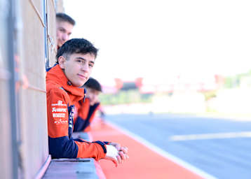 Moto3-Weltmeister Jose Antonio Rueda als Zaungast beim Valencia-GP