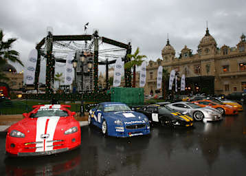 Die Präsentation der GT3-Klasse am 02.12.2005 auf dem Place du Casino