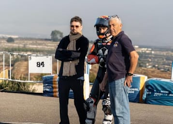 Jorge Lorenzo, Maverick Vinales und Chicho Lorenzo