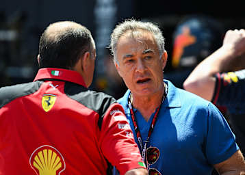 Ferrari-Teamchef Fred Vasseur und Jean Alesi