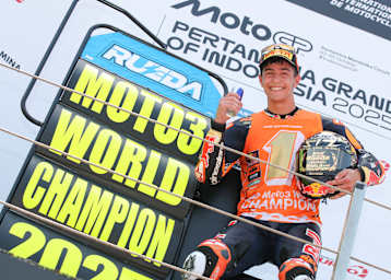 Jose Antonio Rueda sicherte sich 2025 überlegen den Moto3-WM-Titel