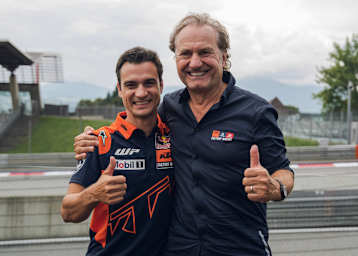 Dani Pedrosa und Hubert Trunkenpolz